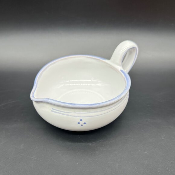 Vintage Sauce Dish Gravy Boat Dieulefit France PHP Pottery Lavender Purple - Picture 1 of 11